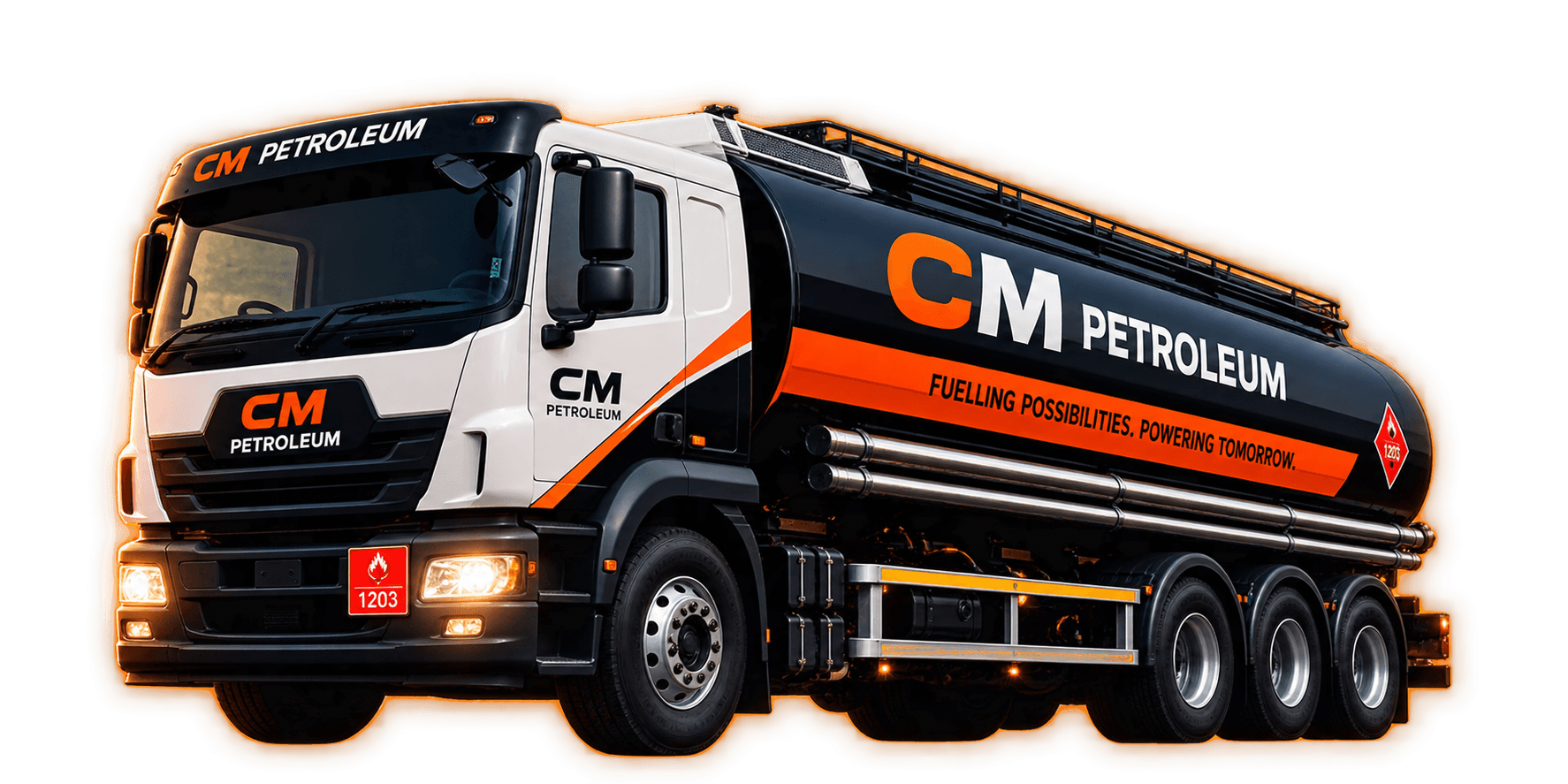 CM Petroleum fuel delivery truck